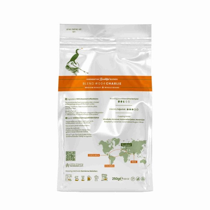 BLEND #004 CHARLIE ÇEKİRDEK KAHVE 250 GR - Görsel 4