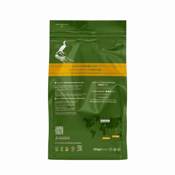BLEND #006 TOMTOM ÖĞÜTÜLMÜŞ FİLTRE KAHVE 250 GR - Görsel 4