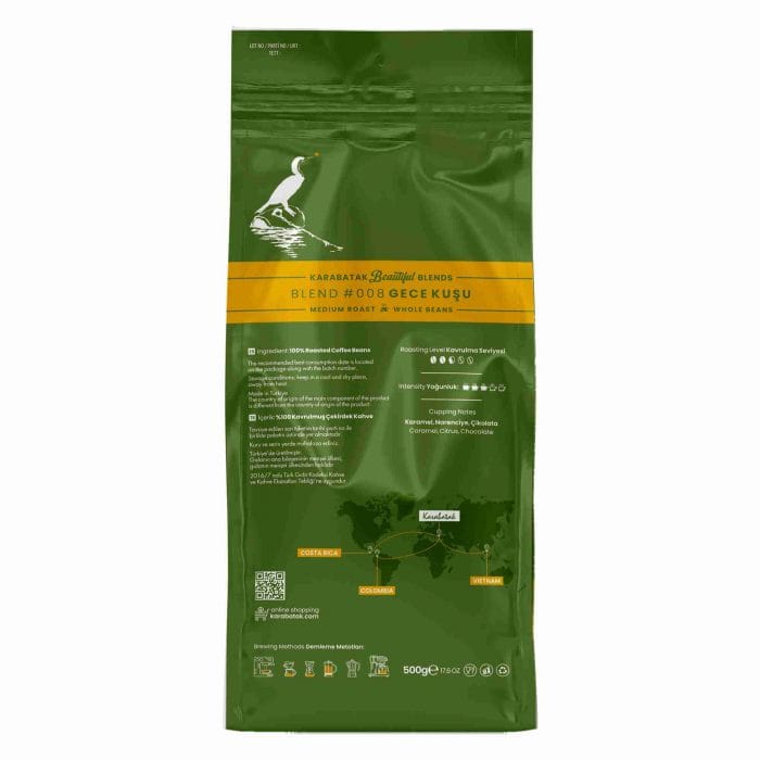 BLEND #008 GECE KUŞU ÇEKİRDEK KAHVE 500 GR - Görsel 4